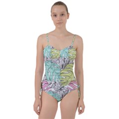 Leaves Tropical Nature Plant Sweetheart Tankini Set by Sapixe