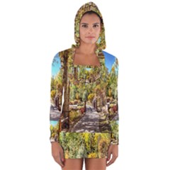 Landscape # 2 The Path Long Sleeve Hooded T-shirt