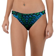 Green Blue Mandala Vector Band Bikini Bottom by Alisyart