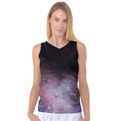 Eagle Nebula Wine Pink And Purple Pastel Stars Astronomy Women s Basketball Tank Top by genx