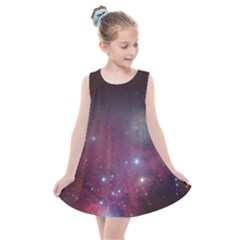 Christmas Tree Cluster Red Stars Nebula Constellation Astronomy Kids  Summer Dress by genx