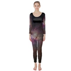 Orion Nebula Star Formation Orange Pink Brown Pastel Constellation Astronomy Long Sleeve Catsuit by genx