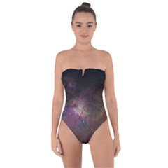 Orion Nebula Star Formation Orange Pink Brown Pastel Constellation Astronomy Tie Back One Piece Swimsuit by genx