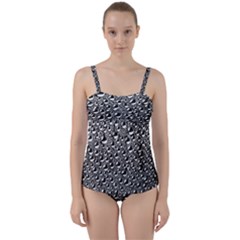 Water Bubble Photo Twist Front Tankini Set by Mariart