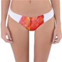 Red Tulip, watercolor art Reversible Hipster Bikini Bottoms View3
