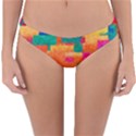 Pattern Texture Background Color Reversible Hipster Bikini Bottoms View3