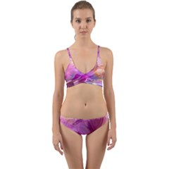 Background Art Abstract Watercolor Wrap Around Bikini Set by Wegoenart