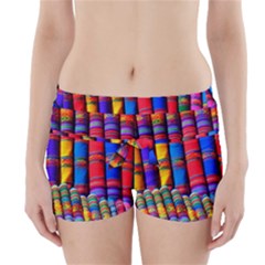 Substances Colorful Towels Scarf Boyleg Bikini Wrap Bottoms by Wegoenart