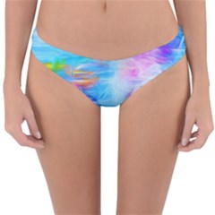 Background Drips Fluid Colorful Reversible Hipster Bikini Bottoms by Wegoenart