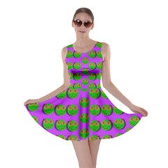 The Happy Eyes Of Freedom In Polka Dot Cartoon Pop Art Skater Dress by pepitasart