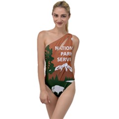 U S  National Park Service Arrowhead Insignia To One Side Swimsuit by abbeyz71