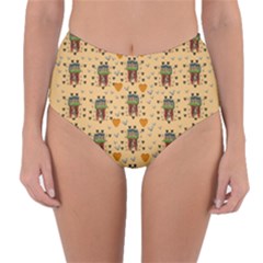 Sankta Lucia With Love And Candles In The Silent Night Reversible High-waist Bikini Bottoms by pepitasart