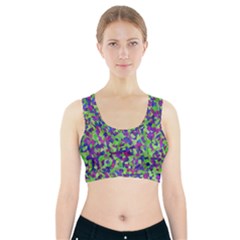 Nocturnal Sports Bra With Pocket by artifiart