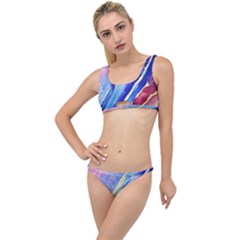 Painting Abstract Blue Pink Spots The Little Details Bikini Set by Pakrebo