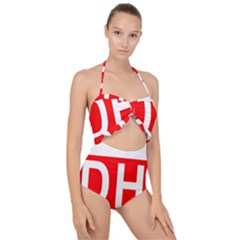 Dixie Highway Marker Scallop Top Cut Out Swimsuit by abbeyz71
