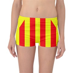 Red Estelada Catalan Independence Flag Reversible Boyleg Bikini Bottoms by abbeyz71