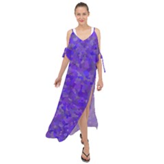 Blur Maxi Chiffon Cover Up Dress by artifiart