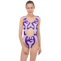 Logo Of Feminist Party Of Spain Center Cut Out Swimsuit by abbeyz71