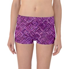 Purple Pattern Background Boyleg Bikini Bottoms by Pakrebo