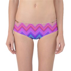 Pattern Chevron Zigzag Background Classic Bikini Bottoms by Pakrebo