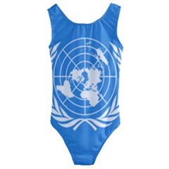 Flag Of United Nations Kids  Cut-out Back One Piece Swimsuit by abbeyz71