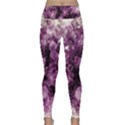 Amethyst purple violet Geode Slice Lightweight Velour Classic Yoga Leggings View1