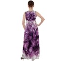 Amethyst purple violet Geode Slice Empire Waist Velour Maxi Dress View2