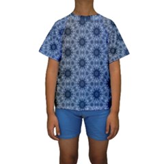 Pattern Patterns Seamless Design Kids  Short Sleeve Swimwear