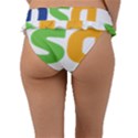 Logo of Brazil Social Democratic Party Frill Bikini Bottom View2
