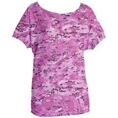 Pink Camouflage Army Military Girl Women s Oversized Tee by snek
