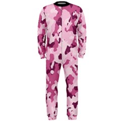 Standard Violet Pink Camouflage Army Military Girl Onepiece Jumpsuit (men)  by snek