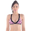 Standard Violet Pink Camouflage Army Military Girl Plunge Bikini Top View1