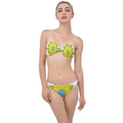 Abstract Flower Classic Bandeau Bikini Set by Alisyart
