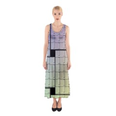 Construction Rectangle Steel Metal Sleeveless Maxi Dress by Pakrebo