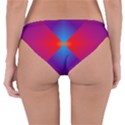 Geometric Blue Violet Red Gradient Reversible Hipster Bikini Bottoms View2