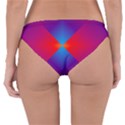 Geometric Blue Violet Red Gradient Reversible Hipster Bikini Bottoms View4