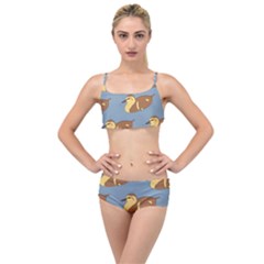 Farm Agriculture Pet Furry Bird Layered Top Bikini Set by Alisyart