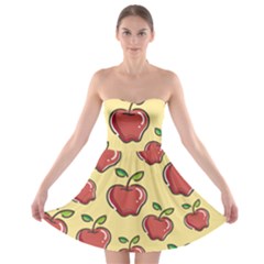 Healthy Apple Fruit Strapless Bra Top Dress by Alisyart