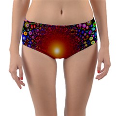 Color Background Structure Lines Polka Dots Reversible Mid-waist Bikini Bottoms by Mariart