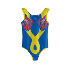 United States Army 196th Infantry Brigade Shoulder Sleeve Insignia Kids  Frill Swimsuit by abbeyz71