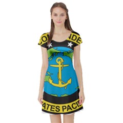 Seal Of Commander Of United States Pacific Fleet Short Sleeve Skater Dress by abbeyz71
