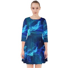 Electric Wave Smock Dress by JezebelDesignsStudio