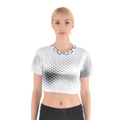 Geometric Abstraction Pattern Cotton Crop Top by Mariart