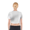 Geometric Abstraction Pattern Cotton Crop Top View2