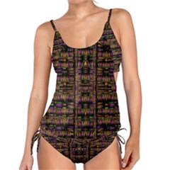 Surrounded By  Ornate  Loved Candle Lights In Starshine Tankini Set by pepitasart