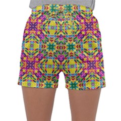 Triangle Mosaic Pattern Repeating Sleepwear Shorts by Mariart