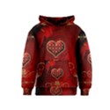 Wonderful Heart With Roses Kids  Pullover Hoodie View1