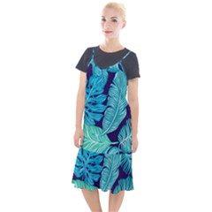 Tropical Greens Leaves Banana Camis Fishtail Dress by Mariart