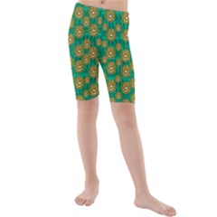 Elf Juice Kids  Mid Length Swim Shorts by pepitasart