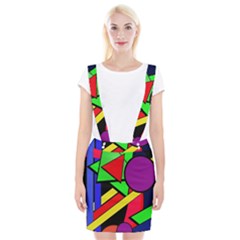 Background Color Art Pattern Form Braces Suspender Skirt by Pakrebo